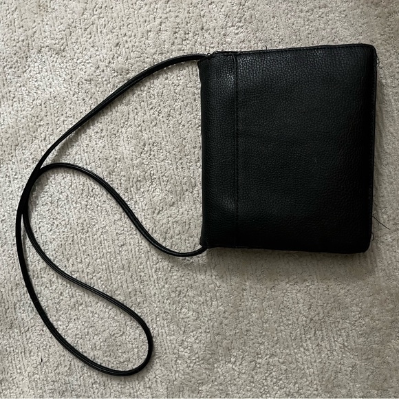 ASOS black envelope purse 100% leather - Picture 2 of 3